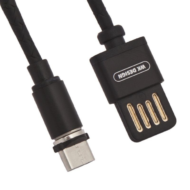 фото USB кабель WK Attraction WDC-046 USB Type-C, 0L-00036410, черный