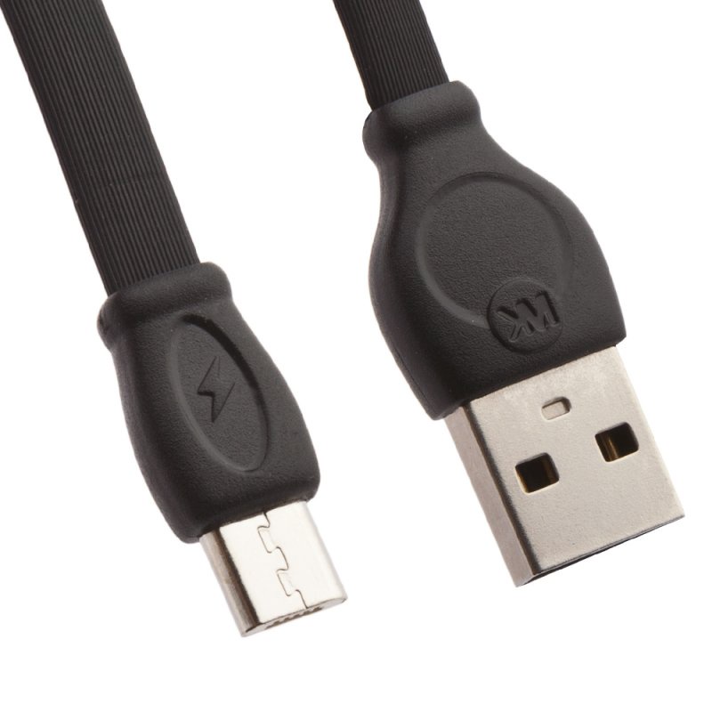 фото USB кабель WK Fast Cable WDC-023 Micro USB, 0L-00035284, черный, 1 м