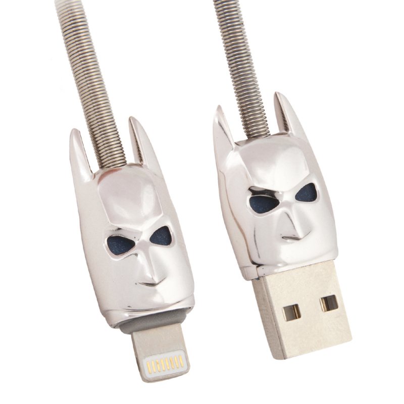 фото USB кабель Hoco Shadow Knight Lightning U30 1.2 м, 0L-00040318, серебряный