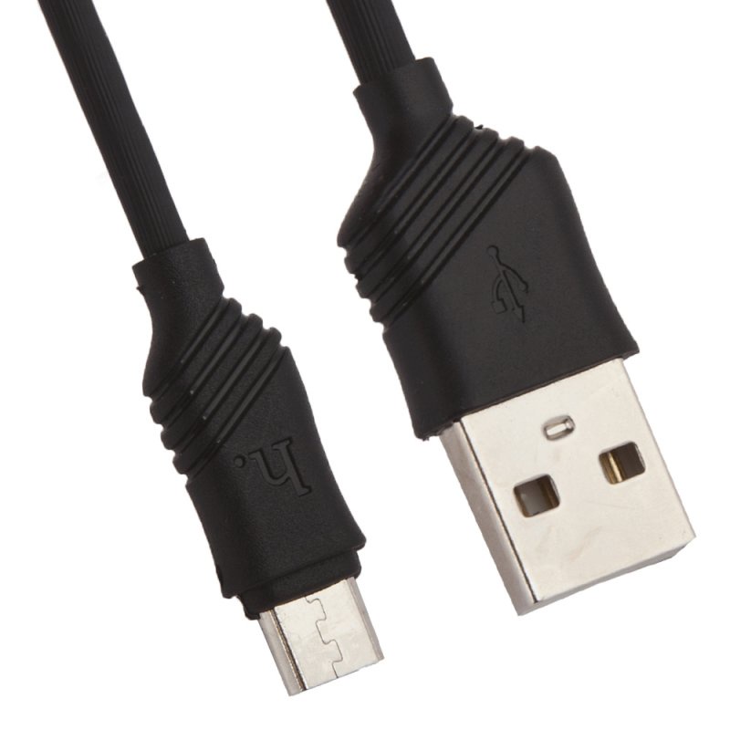 фото USB кабель Hoco X6 Khaki Micro 1 м, 0L-00037534, черный