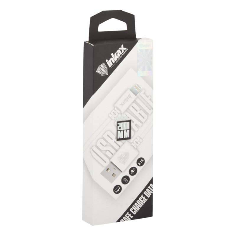 фото USB Кабель inkax CK-08 Kingkong Apple 8 pin, 0L-00040112, белый