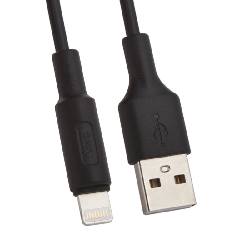 фото USB кабель Hoco X25 Soarer Lightning 1 м, 0L-00039436, черный