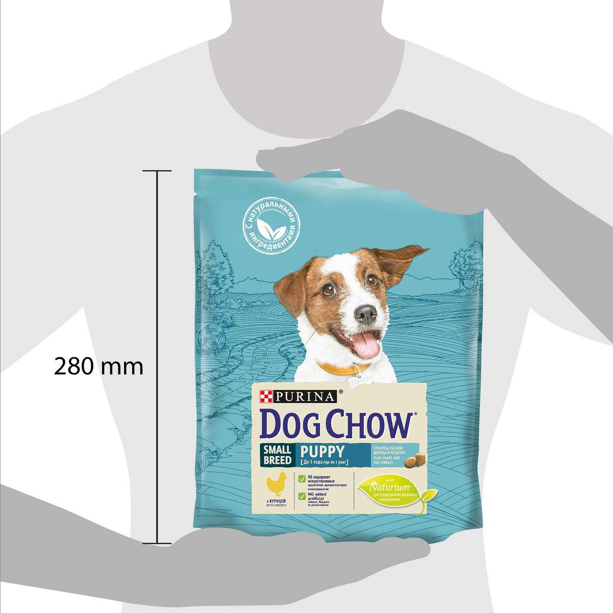 фото Корм сухой Dog Chow "Puppy", для щенков мелких пород, с курицей, 800 г