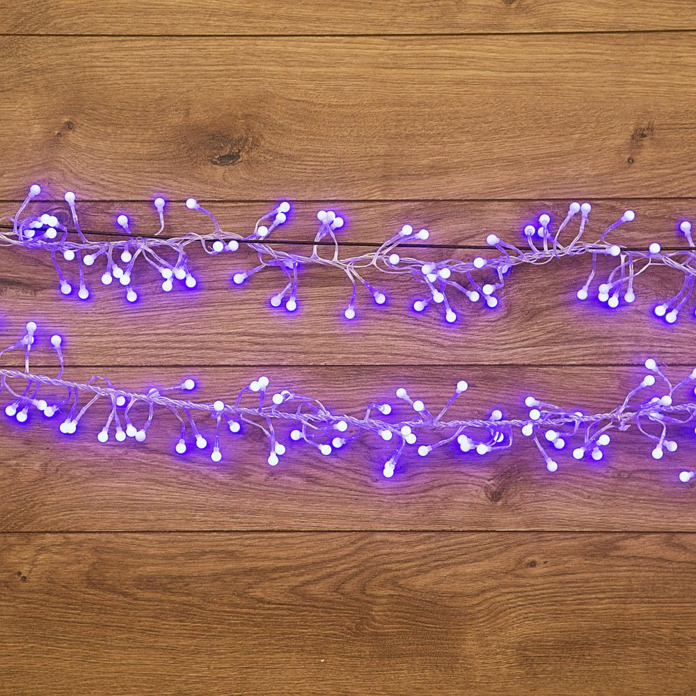 фото Гирлянда Neon-Night "Мишура", светодиодная, 288 LED, цвет: прозрачный, синий, 3 м