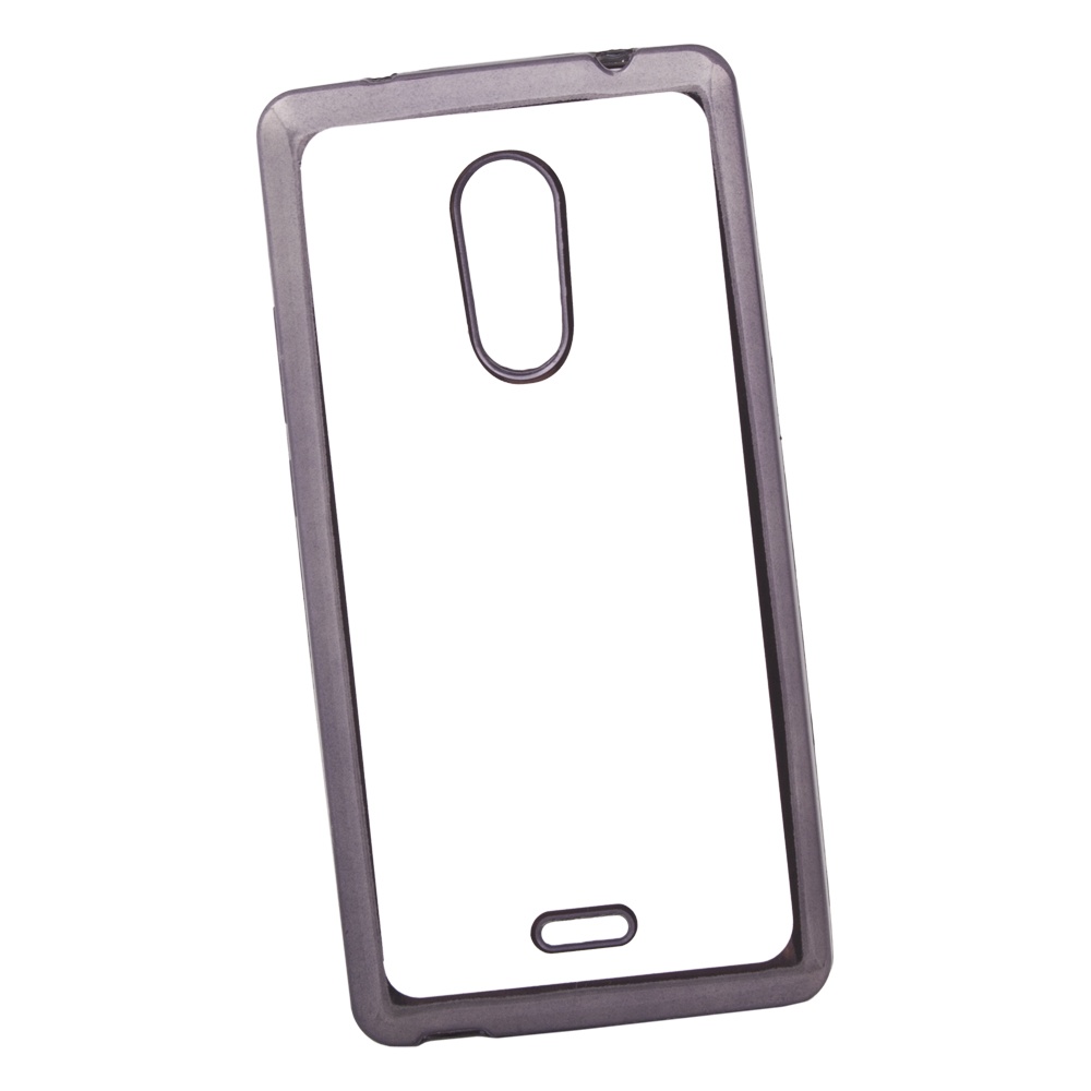 Чехол Liberty Project для ZTE Blade X9 TPU, 0L-00030924, прозрачный с черной хром рамкой