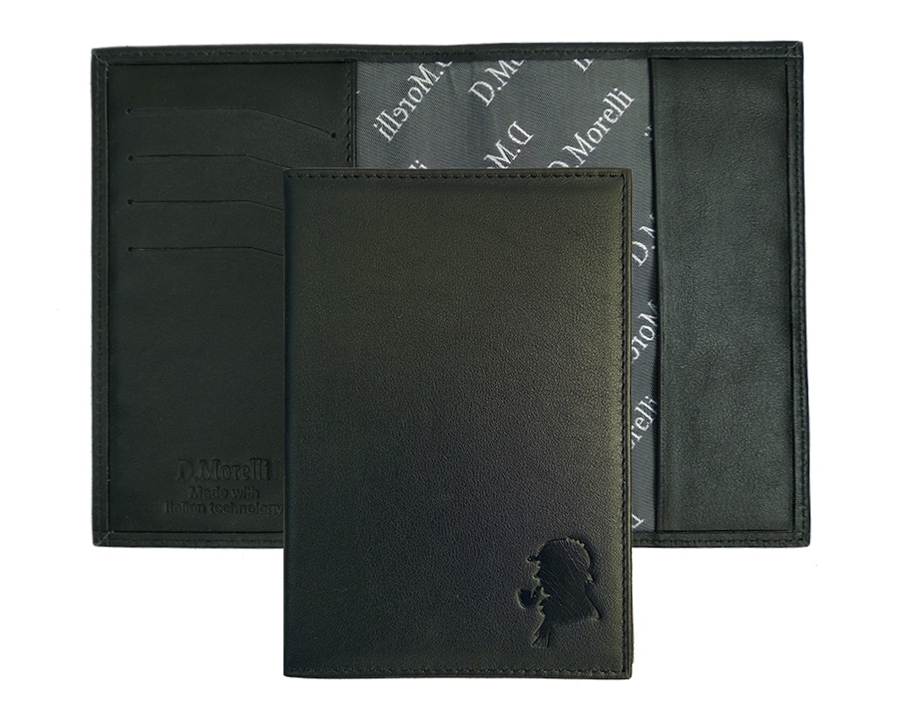 Обложка для паспорта с отделением для карт Black-2