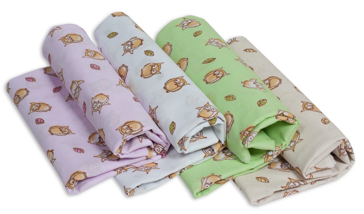 Пеленка текстильная Чудо-Чадо Пеленки ситцевые совушки