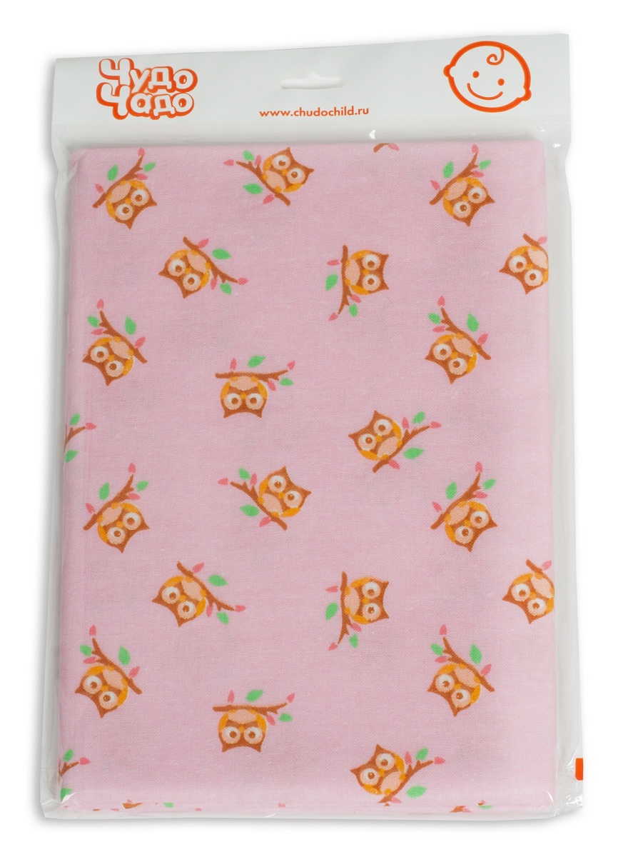 Пеленки Чудо-Чадо фланелевые, ПТФ01-001, розовый, 90х120 см