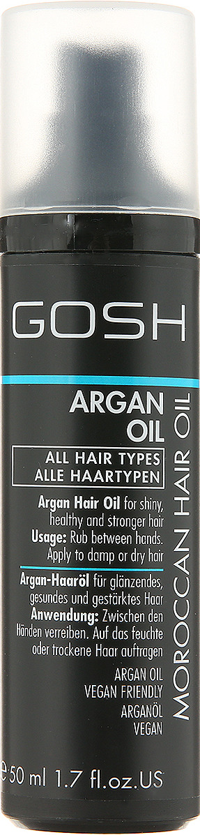 фото Gosh Масло для волос аргановое для силы и блеска Argan Oil, 50 мл