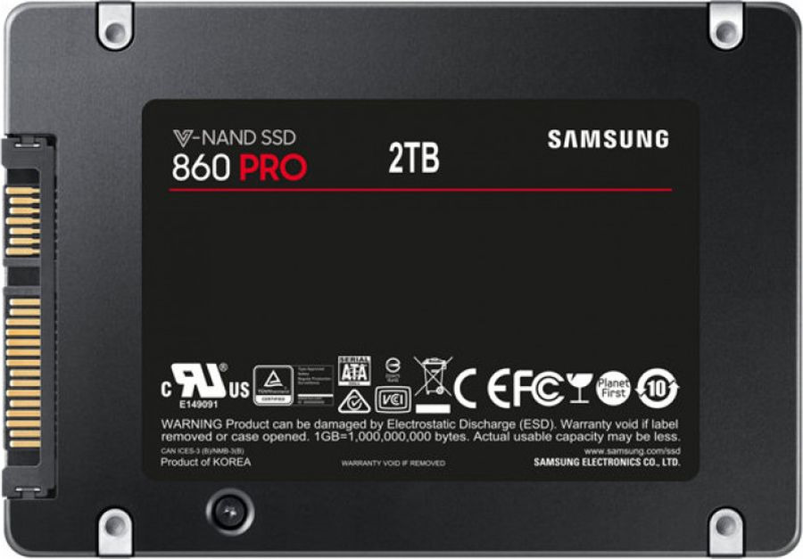 фото SSD диск Samsung 860 PRO, 2 ТБ (MZ-76P2T0BW)