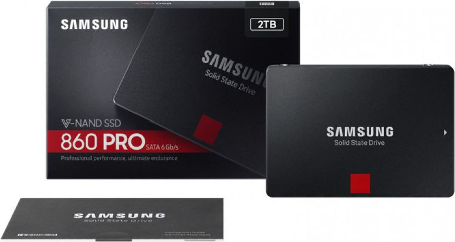 фото SSD диск Samsung 860 PRO, 2 ТБ (MZ-76P2T0BW)