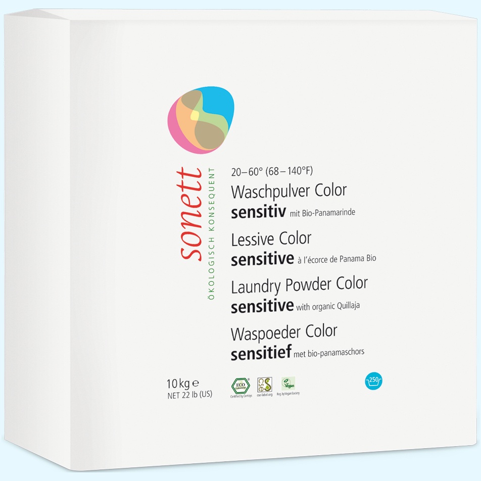фото Стиральный порошок Sonett Стиральный порошок-Sensitive, для цветных тканей, для чувствительной кожи. Экологически чистый, органический. 10кг Sonett eurasia