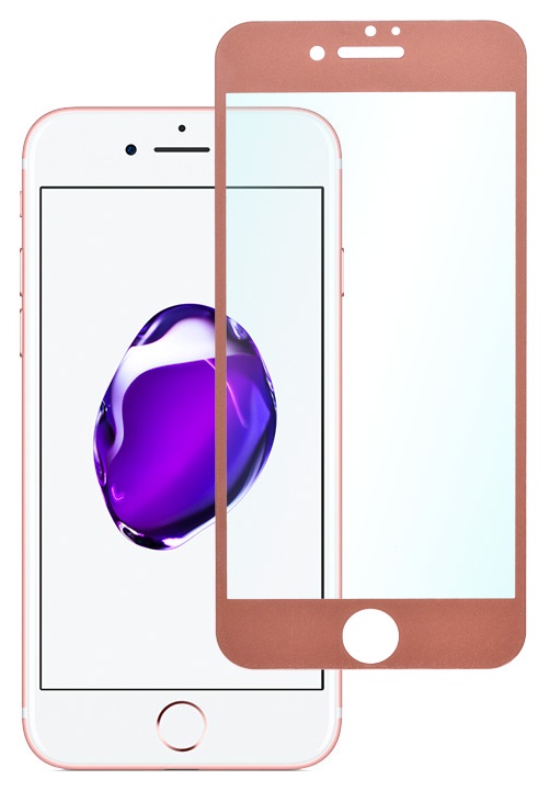фото Защитное стекло skinBOX, для iPhone 7/8, 4660041405804, розовое золото