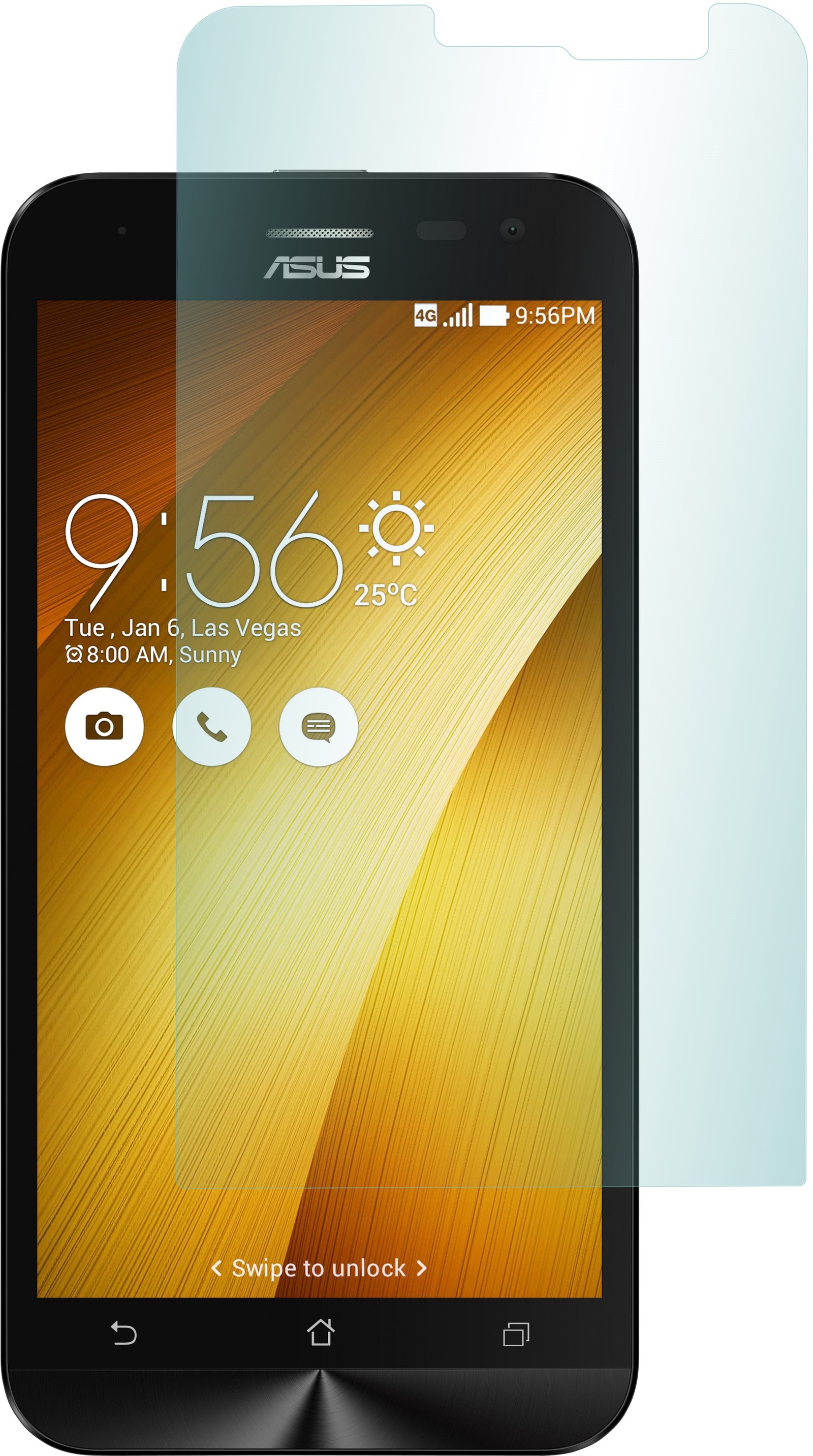 Защитное стекло skinBOX для ASUS ZenFone 2 Laser ZE600KL/601KL, 2000000088235
