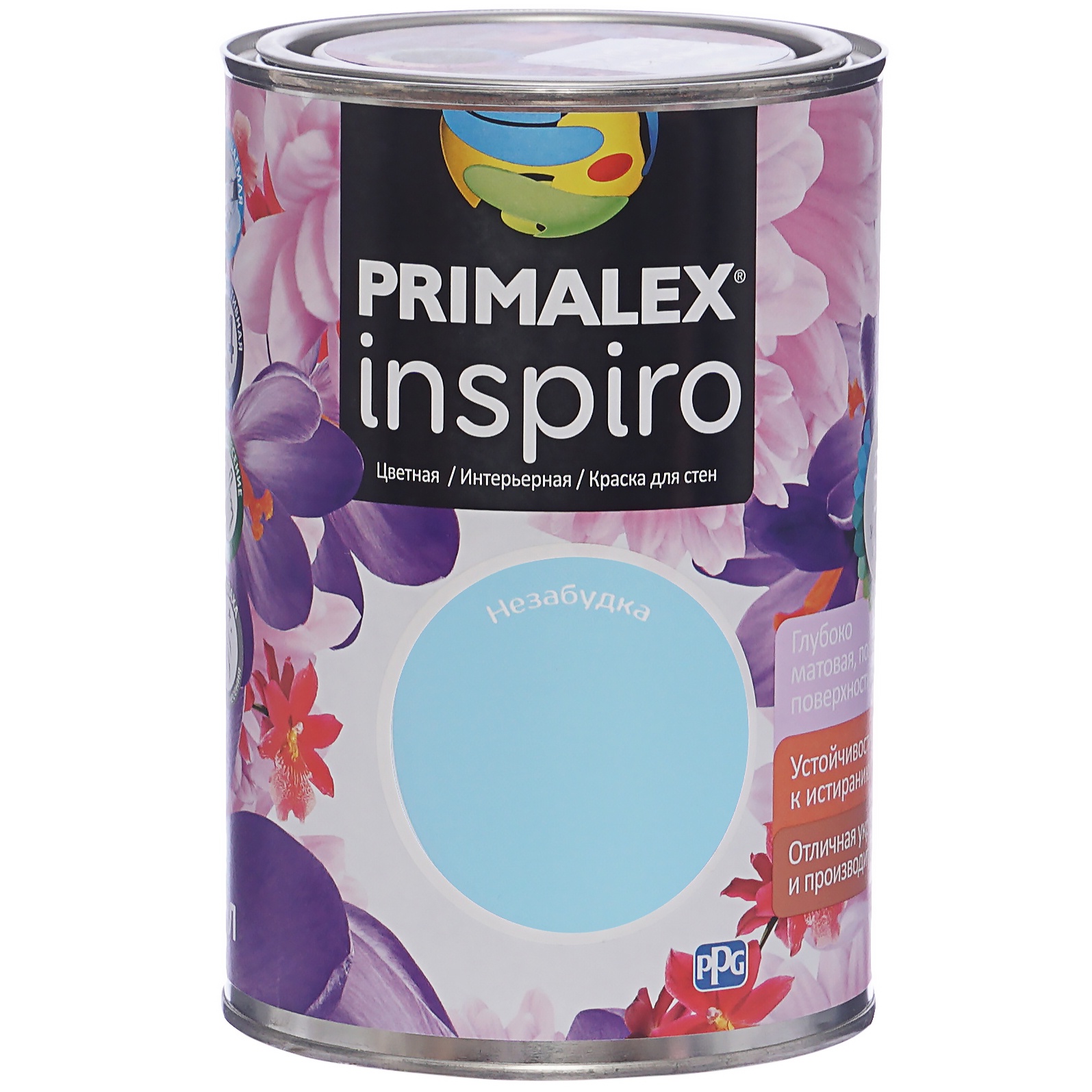 фото Краска PPG Primalex Inspiro Незабудка 1л, 420124