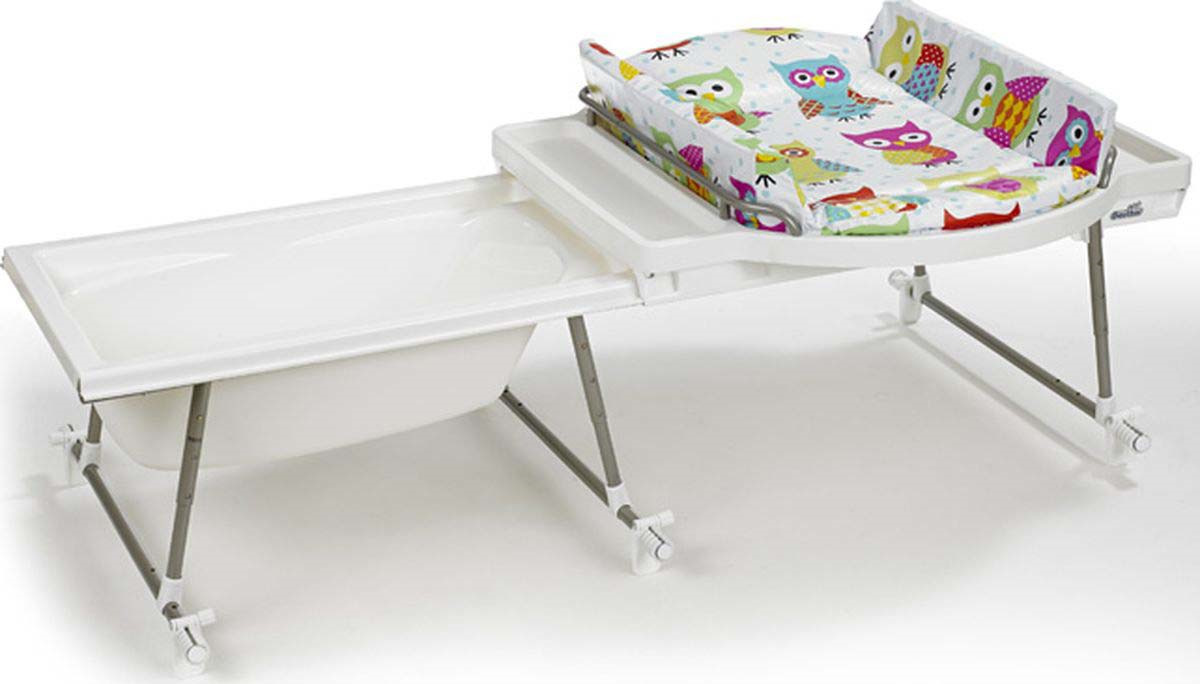 фото Пеленальный стол Geuther Aqualino, с ванночкой, 4830031, белый, разноцветный