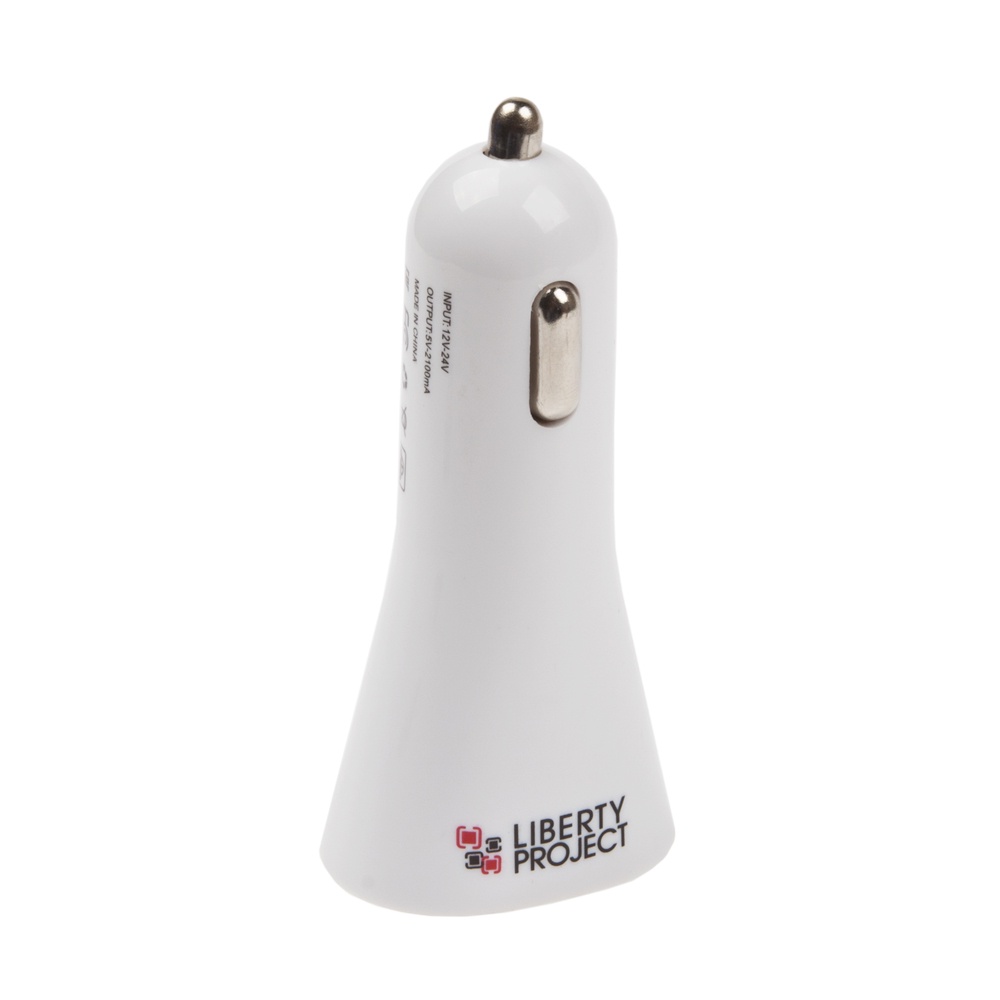 фото Автомобильное зарядное устройство Liberty Project 2 USB 2,1 А, 0L-00027132, White