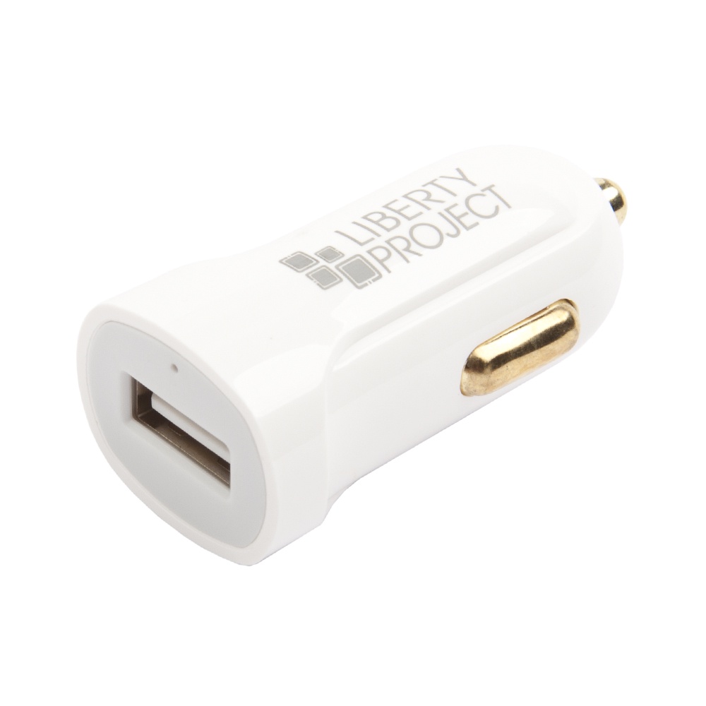 фото Автомобильное зарядное устройство Liberty Project USB + кабель USB Type-C 2.1A, 0L-00032727, White