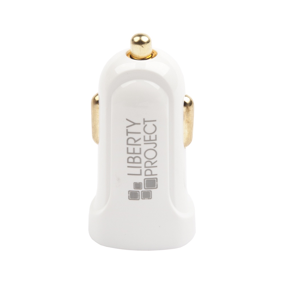 фото Автомобильное зарядное устройство Liberty Project USB + кабель USB Type-C 2.1A, 0L-00032727, White