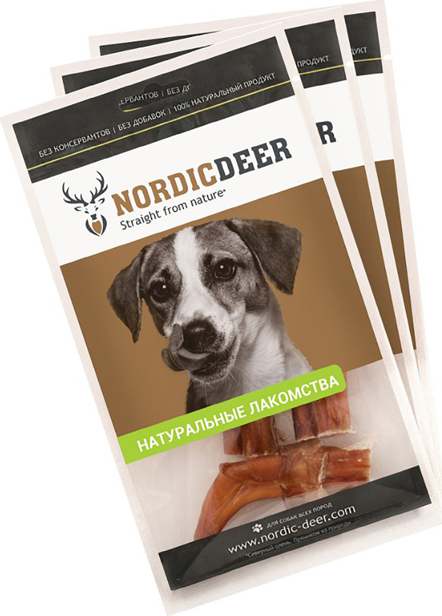 фото Лакомство для собак "Nordic Deer" Легкое говяжье 30гр (3шт)