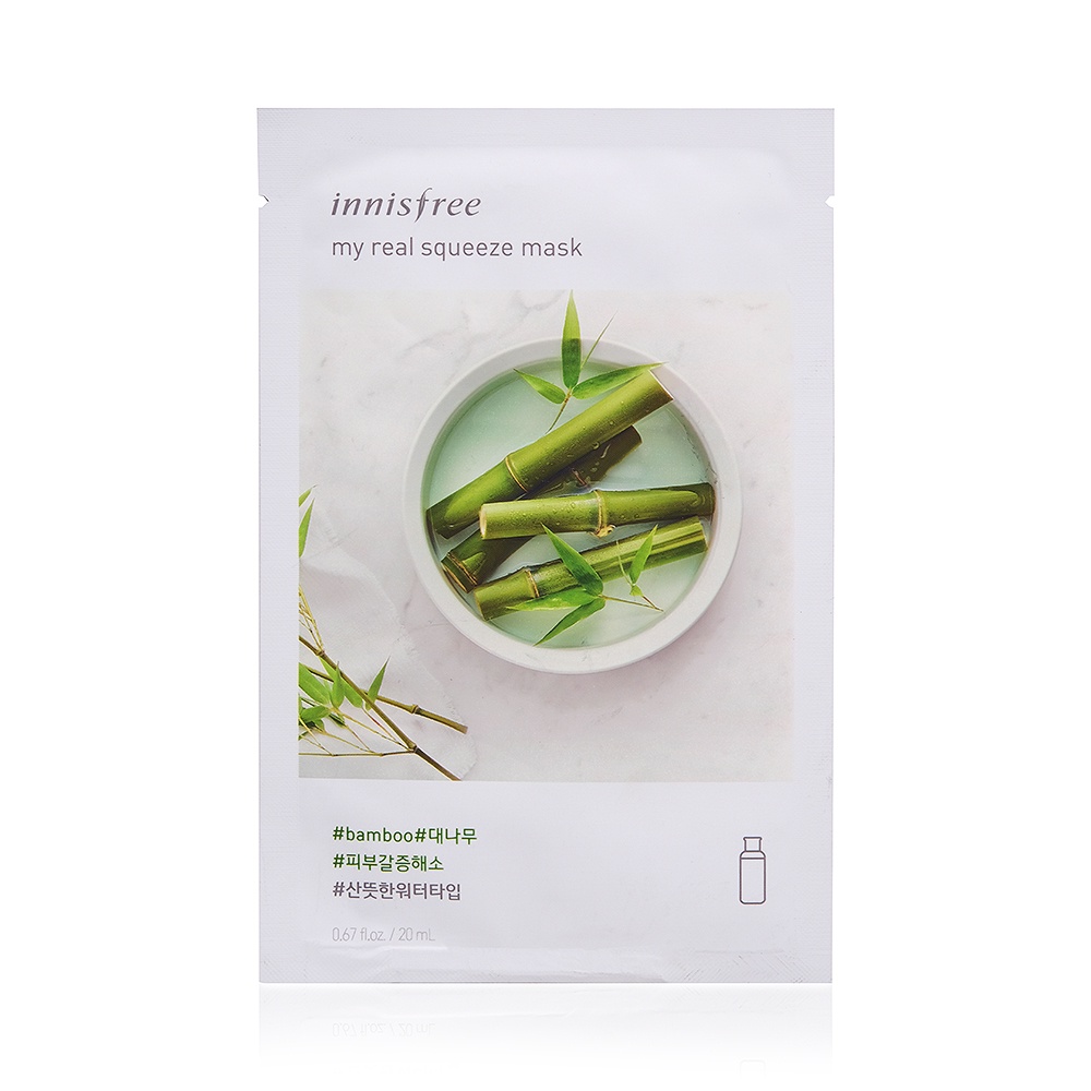 фото Лечебно-косметическая маска для лица Innisfree My Real Squeeze Mask Bamboo, 20 мл