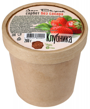 фото Ягодное мороженое Дом Вкусов Клубника, 300 г