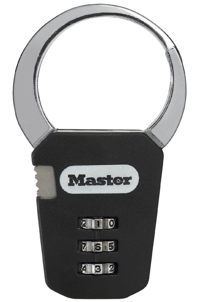 фото Замок MasterLock Карабин с шифром. Кольцо A5/B30/C38/D84 оц.ст. 3ц смен, 1550EURDCOL