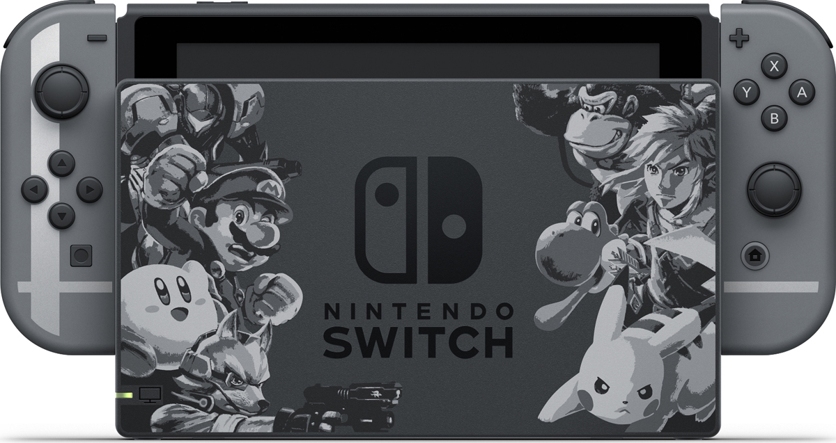 фото Игровая приставка Nintendo Switch + игра Super Smash Bros. Ultimate