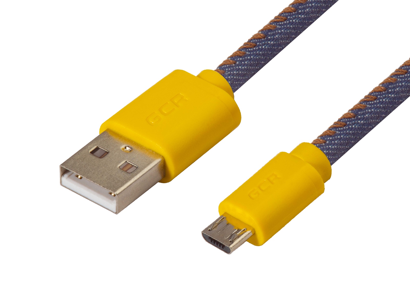 фото Кабель Greenconnect USB 2.0, GCR-50699, AM/microB 5pin, 28/22 AWG, быстрая, зарядка, 3A, джинсы AL корпус, 1.0m