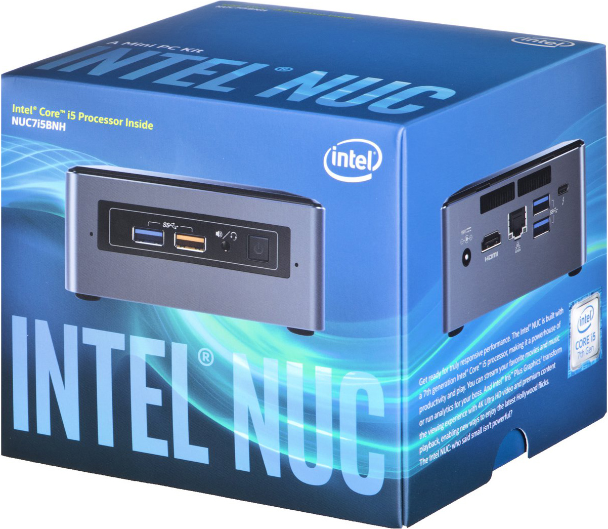 фото Мини ПК Intel NUC Kit (BOXNUC7I5BNH 950959), серый, черный