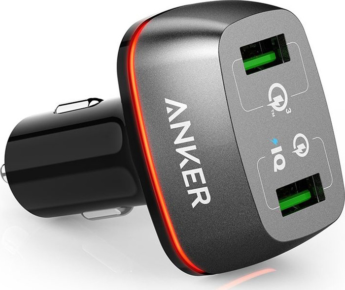 фото Автомобильное зарядное устройство Anker PowerDrive+ 2, A2224H11, Black