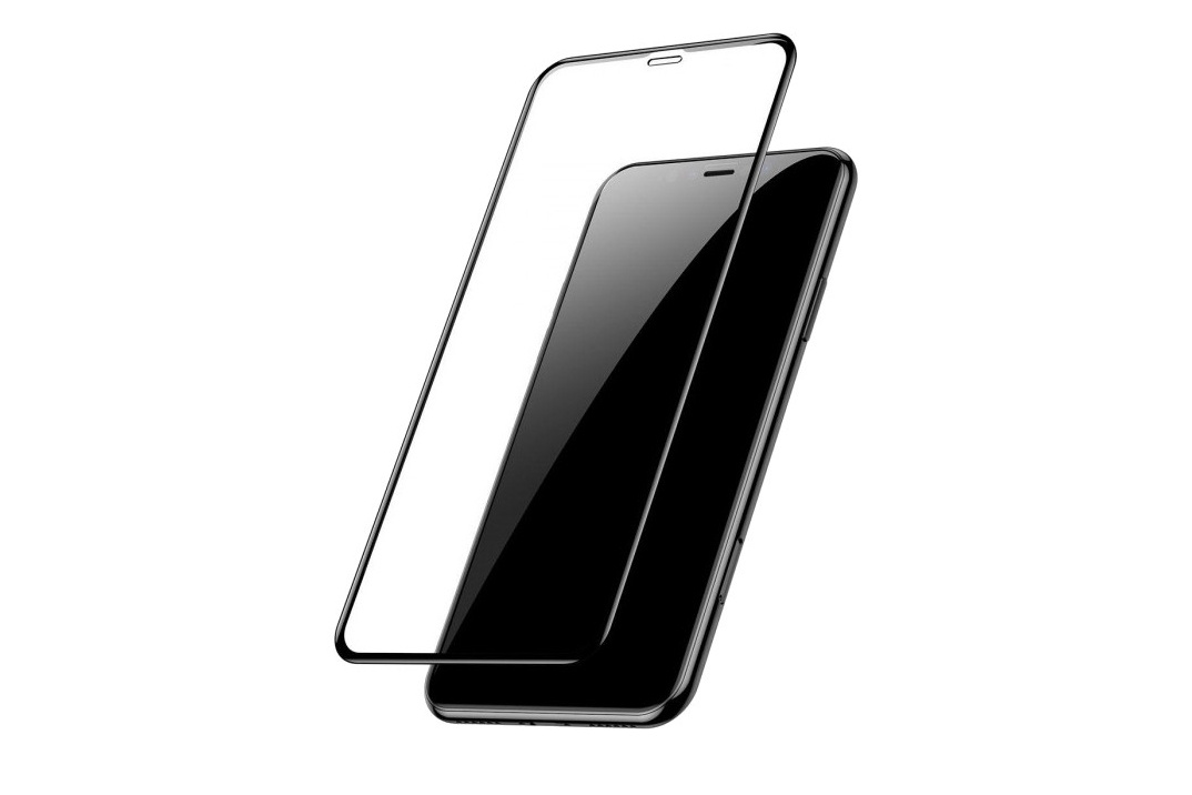 фото Стекло противоударное iPhone X/XS 5.8" Gurdini Full Screen 6D - 0.22 mm черное
