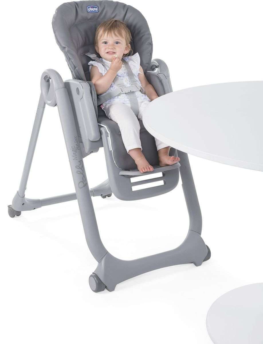 фото Стульчик для кормления Chicco Polly Magic Relax Graphite, 06079502210000