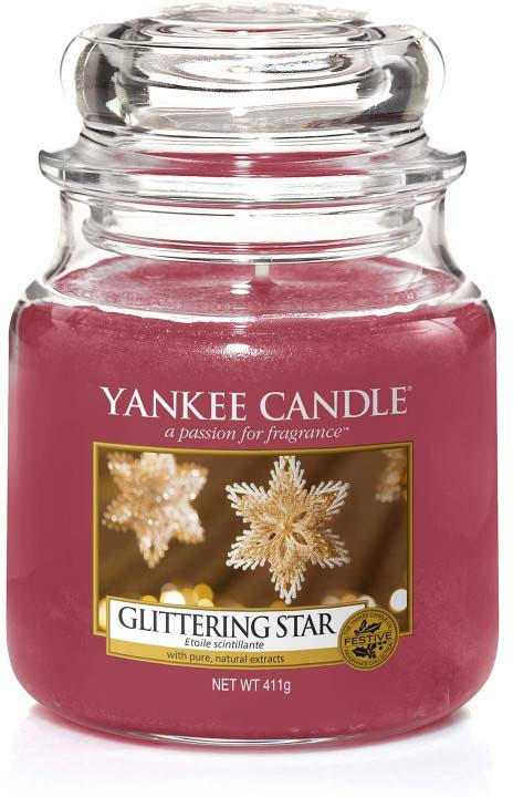 фото Свеча ароматизированная Yankee Candle "Сверкающая звезда", в стеклянной банке, 1595589E, 411 г