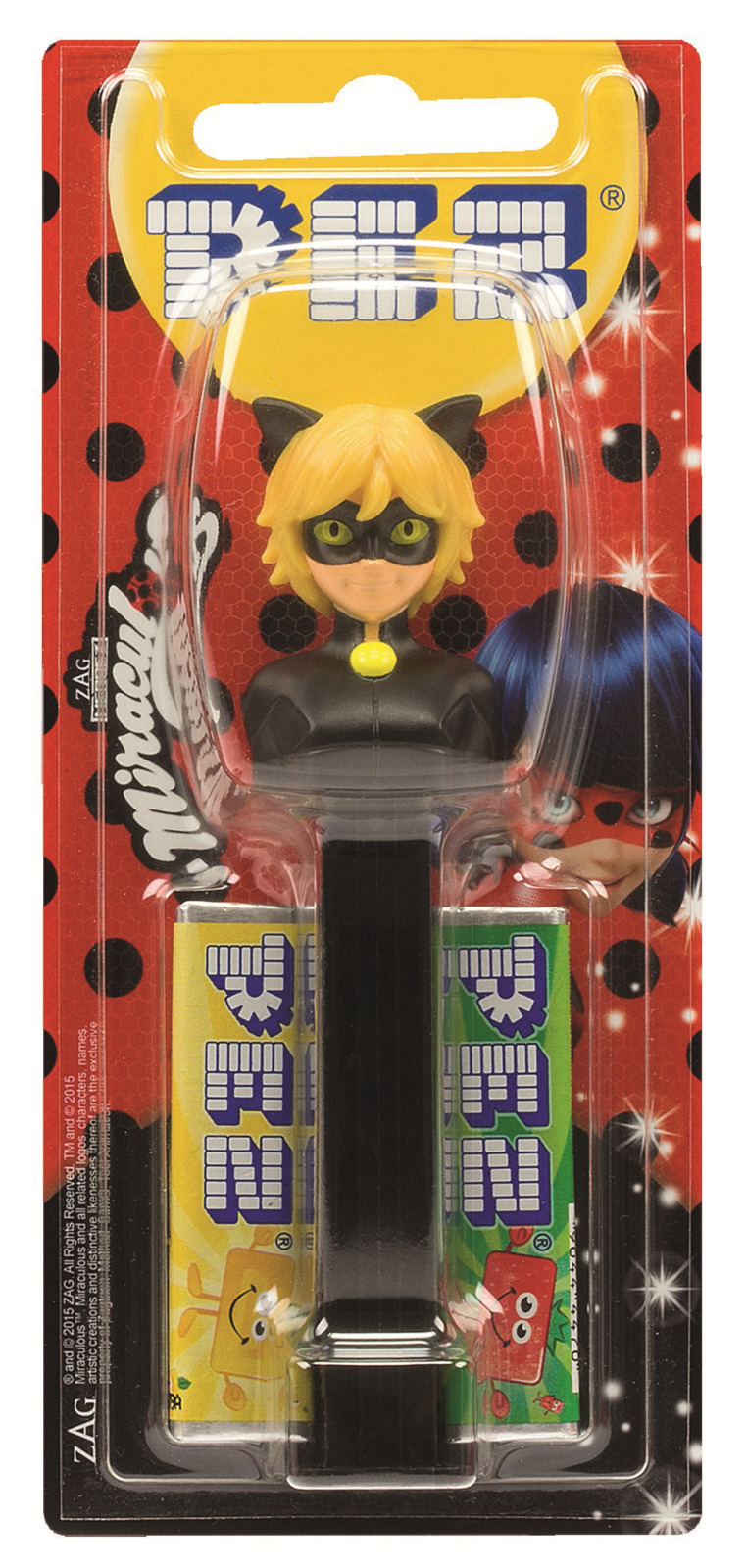 фото Игрушка с конфетами PEZ "Леди Баг" 1+2, 17 г (в ассортименте)