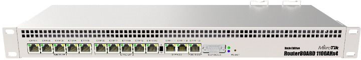 фото Маршрутизатор MikroTik RB1100AHX4 10/100/1000BASE-TX, 1079953, серый