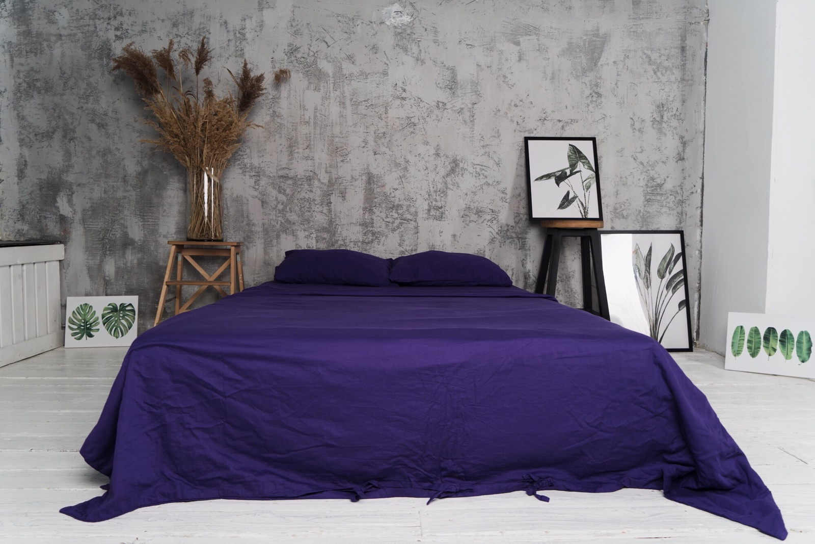 фото Комплект постельного белья T. O. T. I. Incorporated Company Ultra Violet Поплин, 1.5ПХ UV, фиолетовый