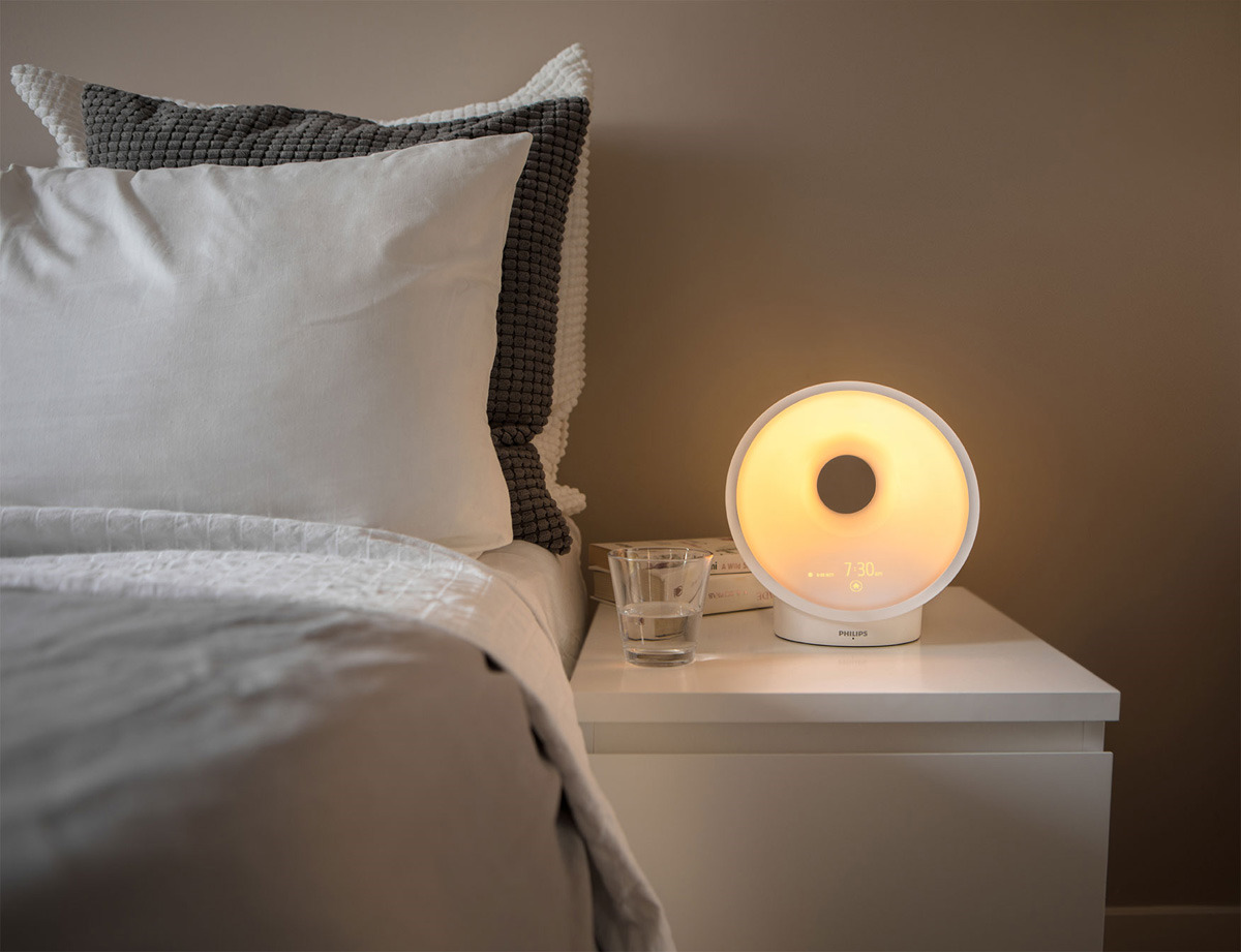 фото Световой будильник Philips Somneo Sleep & Wake-up Light, HF3650/70, белый, серый