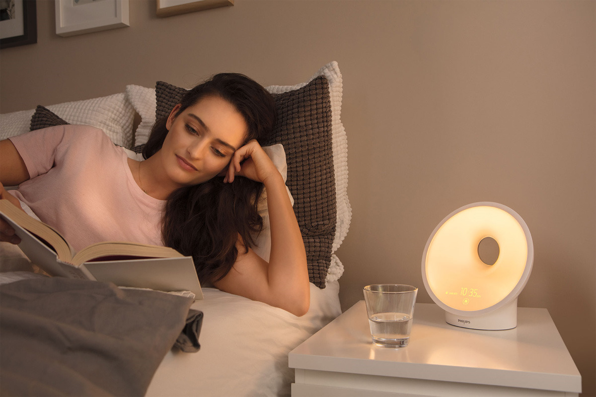 фото Световой будильник Philips Somneo Sleep & Wake-up Light, HF3650/70, белый, серый