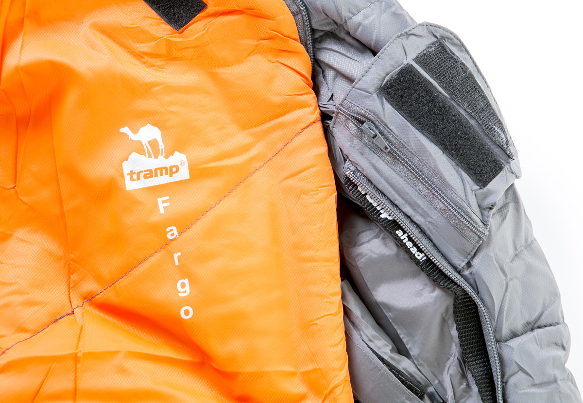 фото Спальный мешок Tramp Fargo (V2), правосторонняя молния, TRS-018, оранжевый, 230 х 80 см
