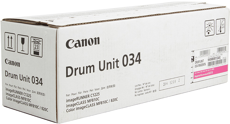 фото Фотобарабан DRUM UNIT Canon C-EXV034M для iR C1225/iF. Пурпурный. 34 000 страниц.