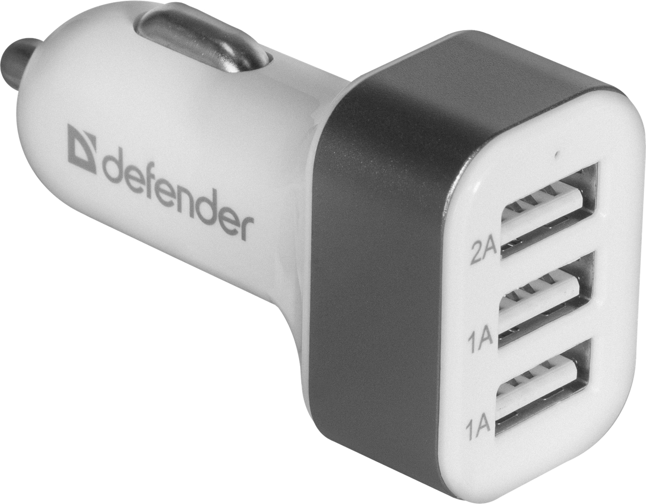 фото Автомобильное зарядное устройство Defender UCA-03 4A 3 x USB белый 83570