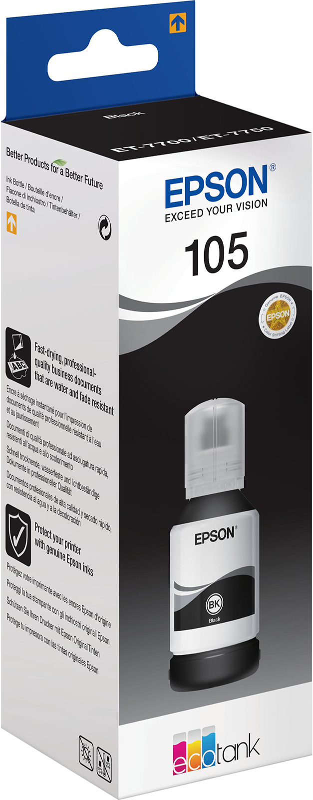 все цены на Чернила Epson 105 (C13T00Q140), черный онлайн