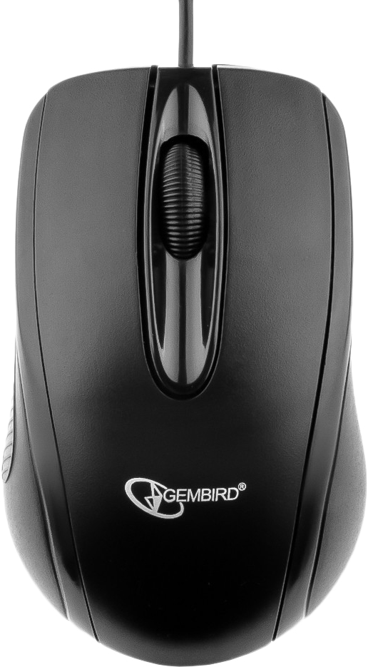 Мышь Gembird оптическая проводная, черный