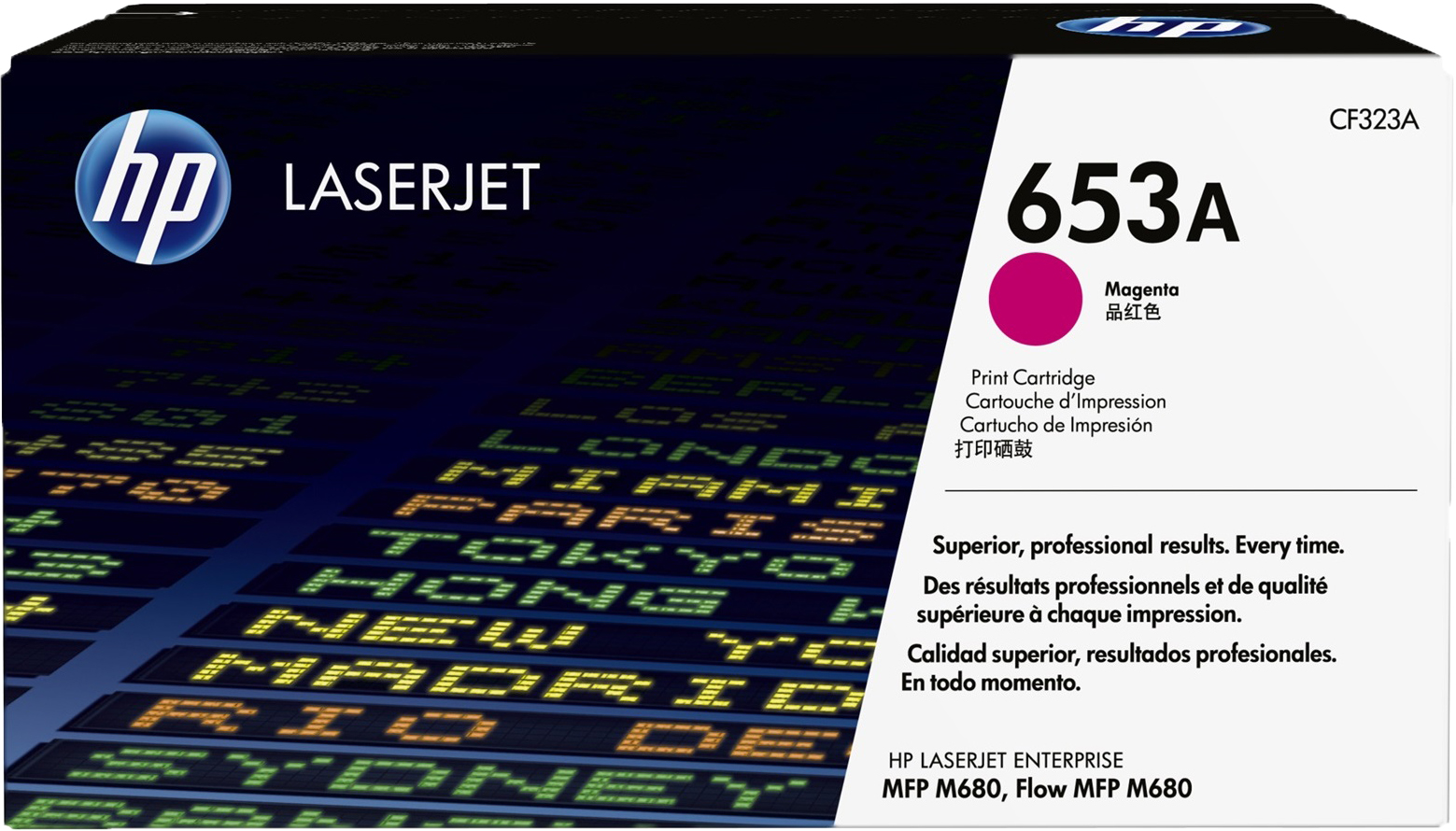 Картридж HP CF323A для LaserJet Enterprise Color MFP M680dn. Пурпурный. 16500 страниц. (653A)