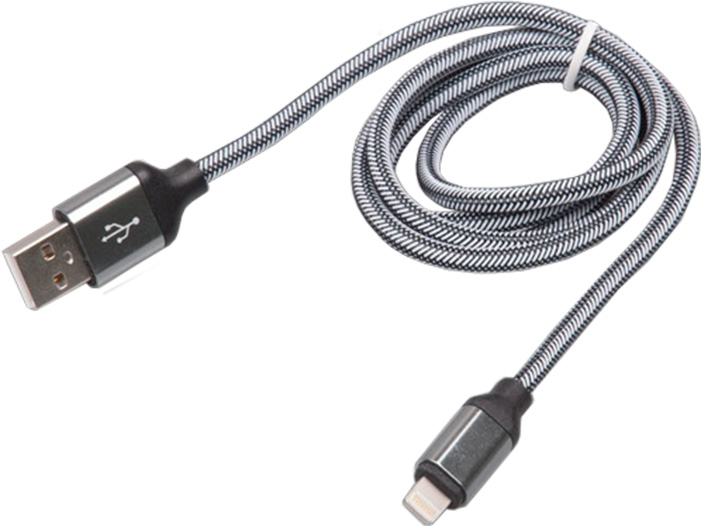 фото Кабель Ritmix RCC-421 Lightning 8pin-USB, 1 м, grey