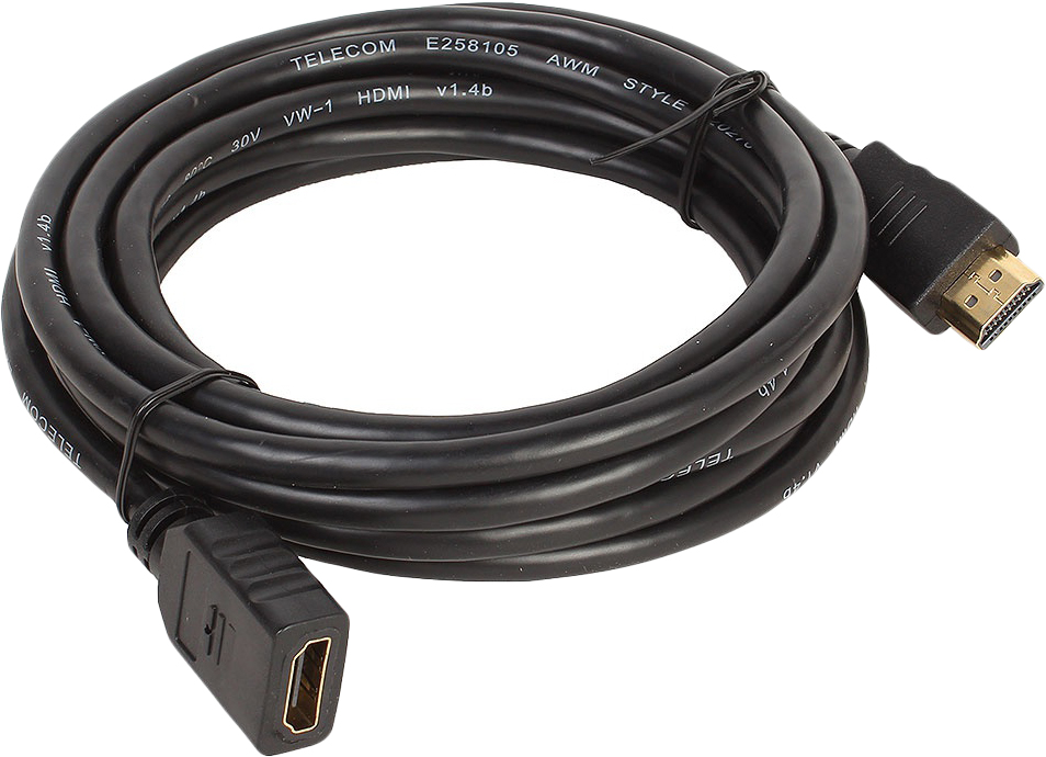 фото Кабель удлинительный Telecom 1.4V HDMI-19M/HDMI-19F, CG501D_M/F/VHD6105D-3M, 3 м