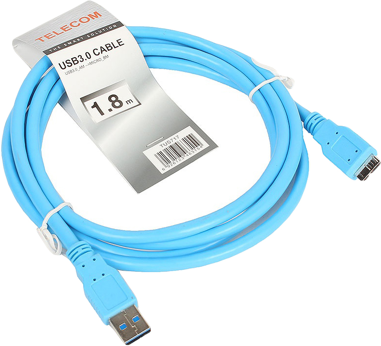 фото Кабель соединительный Telecom USB3.0 Am-MicroBm, TUS717-1.8M, 1,8 м