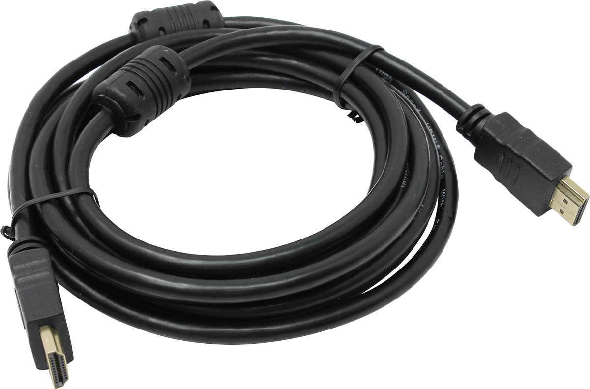 фото Кабель HDMI-19M --- HDMI-19M ver 2.0+3D/Ethernet,2 фильтра 3m Telecom <TCG200F-3M>