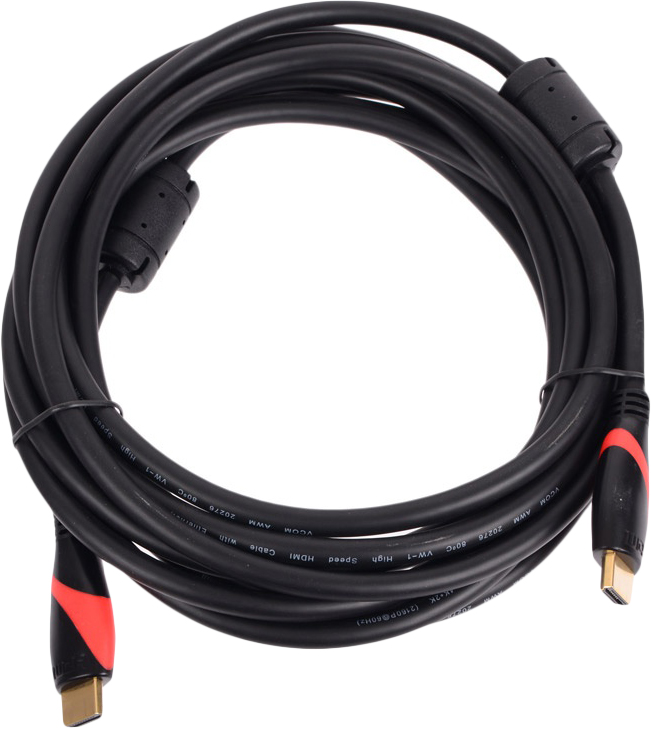 фото Кабель VCOM HDMI 19M/M 2.0, CG525D-5M, 2 фильтра, 5 м